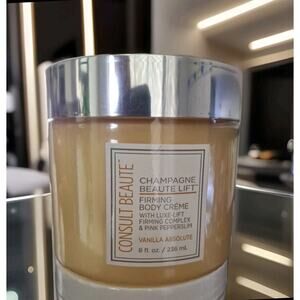 Consult Beaute~ Champagne Firming Body Creme Beauty Vanilla Absolute 8oz NEW
